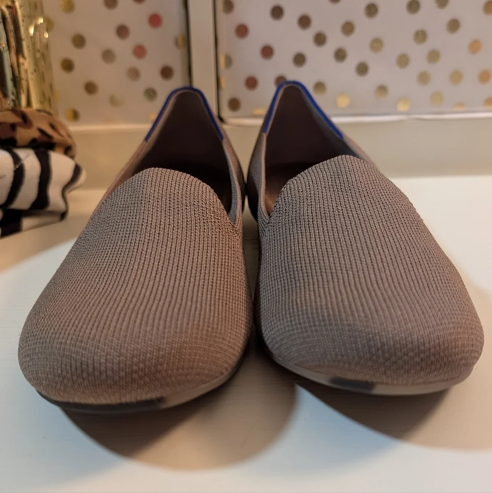 Rothys Brown Taupe Loafers Ladies Size 9 Almost New - Picture 4 of 12